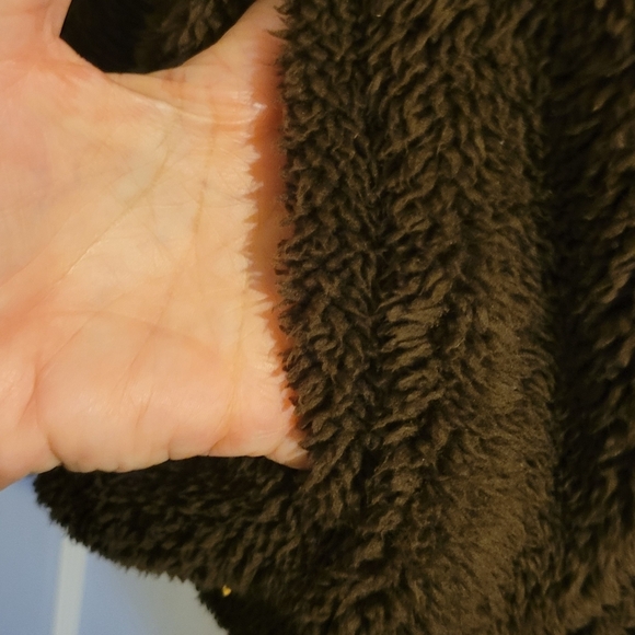 Teddy Bear Fuzzy Jacket Size L - Picture 3 of 5